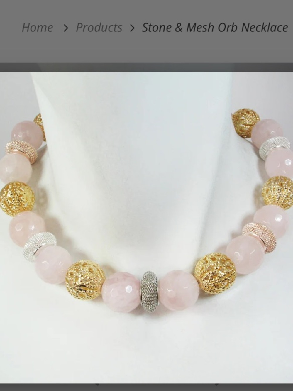Erica Zap Quartz Bead Necklace - Picture 4 of 7